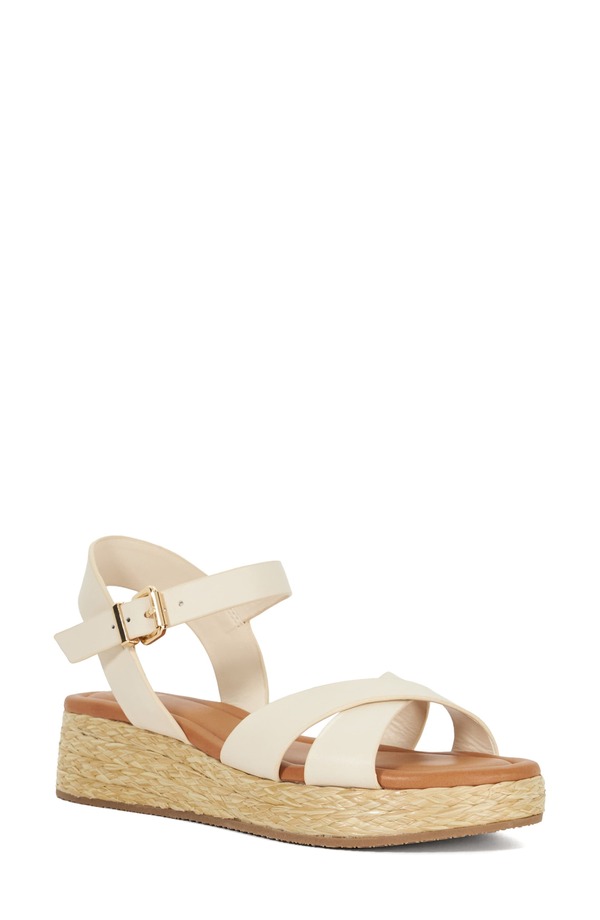 デューンロンドン レディース シューズ 踵 プラットホーム サンダル Dune London Littleton Platform Sandal Ecru エクリュ