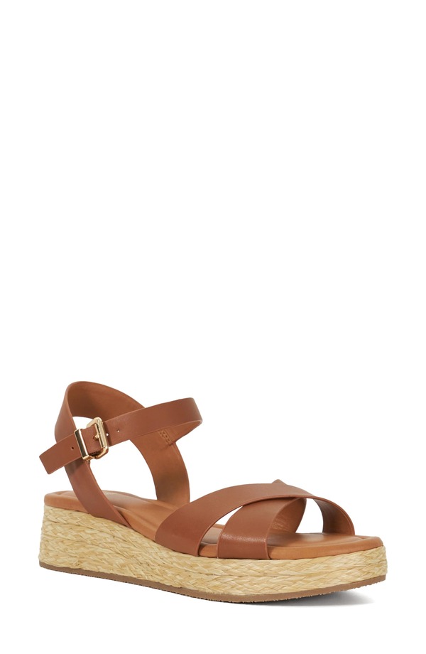 デューンロンドン レディース シューズ 踵 プラットホーム サンダル Dune London Littleton Platform Sandal Tan タン