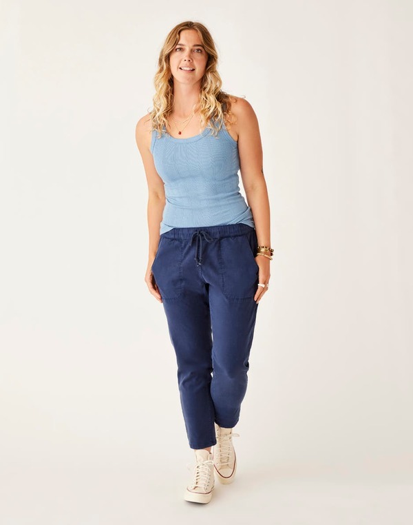 カーブデザイン レディース ボトムス レギンス Carve Designs Zoe Twill Pant Navy ネイビー