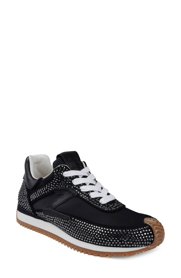 ジジ レディース シューズ スニーカー ZIGI Freya Rhinestone Sneaker Black Suede 黒いこと