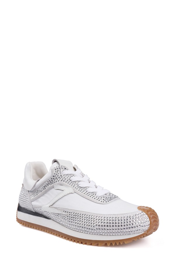 ジジ レディース シューズ スニーカー ZIGI Freya Rhinestone Sneaker White Suede 白いこと