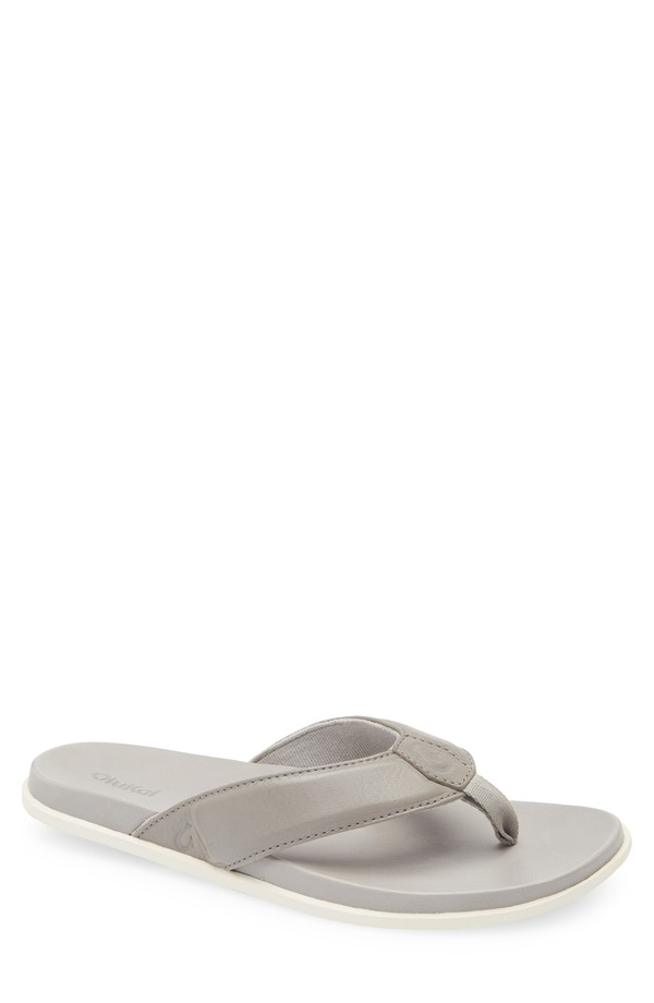 オルカイ メンズ シューズ サンダル OluKai Olali Flip Flop Ash / Ash 灰殻