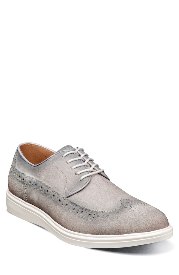 ステイシーアダムス メンズ シューズ オックスフォード ウィングチップ Stacy Adams Trudell Wingtip Oxford Light Gray グレー