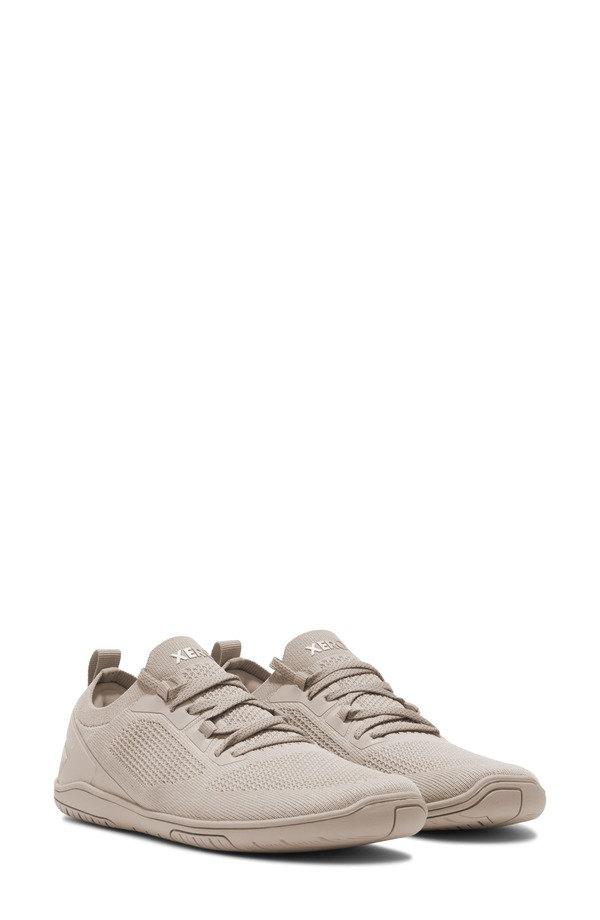 皆無シューズ 成人女性スニーカー 編み物 XERO SHOES Nexus Knit Sock Sneaker Silver Lining しろがね色