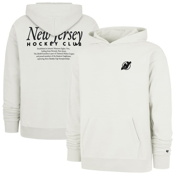 フォーティーセブン メンズ アウター パーカー・スウェット プルオーバー Men\u0027s \u002747 Natural New Jersey Devils Foundation Pullover Hoodie Natural