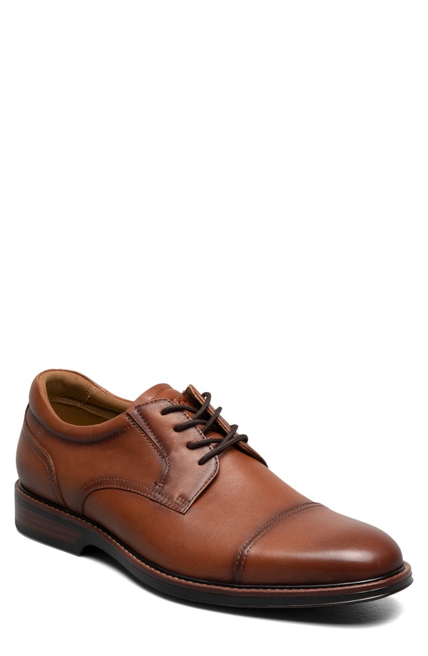 フローシャイム メンズ シューズ ダービー キャップ Florsheim Traveler Cap Toe Derby Cognac｜ReVida 店