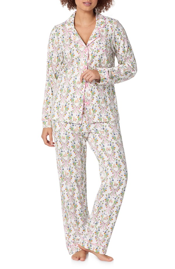 ベッドヘッドパジャマ レディース アンダーウェア ナイトウェア コットン ジャージー BedHead Pajamastretch Cotton Jersey Pajamas Bunny Blooms