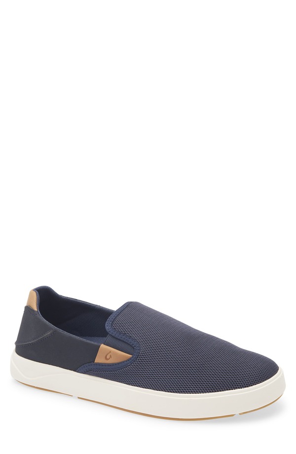 オルカイ メンズ シューズ スニーカー OluKai Laeahi Nui Convertible Slip-On Sneaker Trench Blue / Tan ブルー
