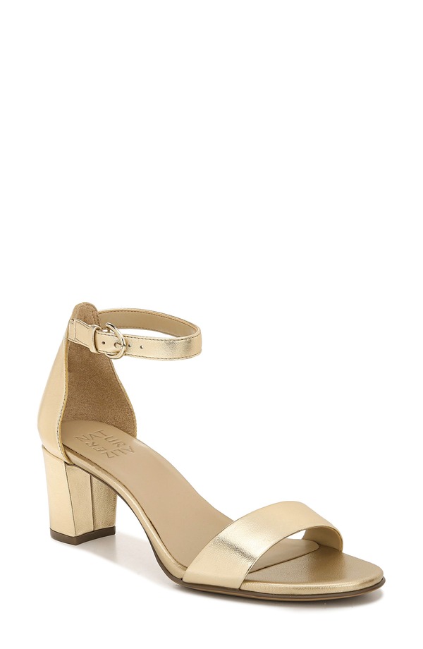 ナチュライザー レディース シューズ 踵 サンダル アンクル Naturalizer True Colors Verankle Strap Sandal Dark Gold Leather ゴールド
