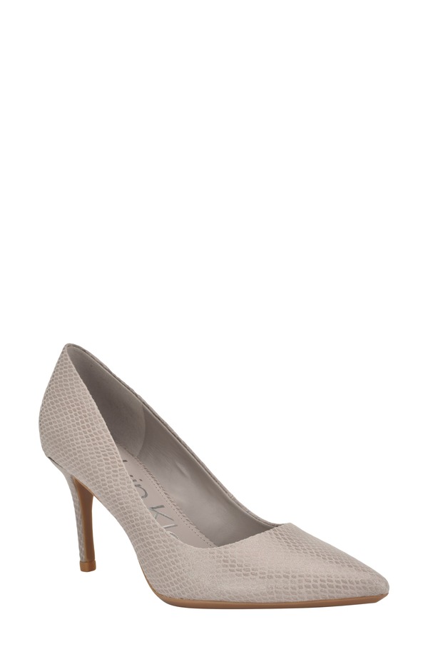 カルバンクライン レディース シューズ 踵 Calvin Klein Gayle Pump Taupe トープ