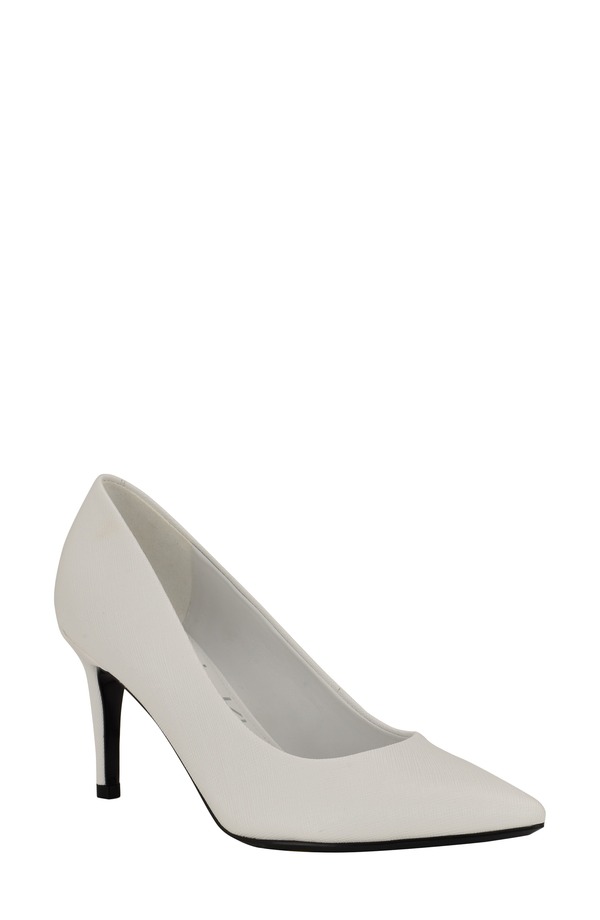 カルバンクライン レディース シューズ 踵 Calvin Klein Gayle Pump White 142 白いこと