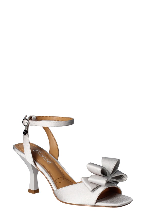 ジェイレニー レディース シューズ 踵 サンダル アンクル J. Rene Nishiankle Strap Sandal Steel Grey 薄墨色