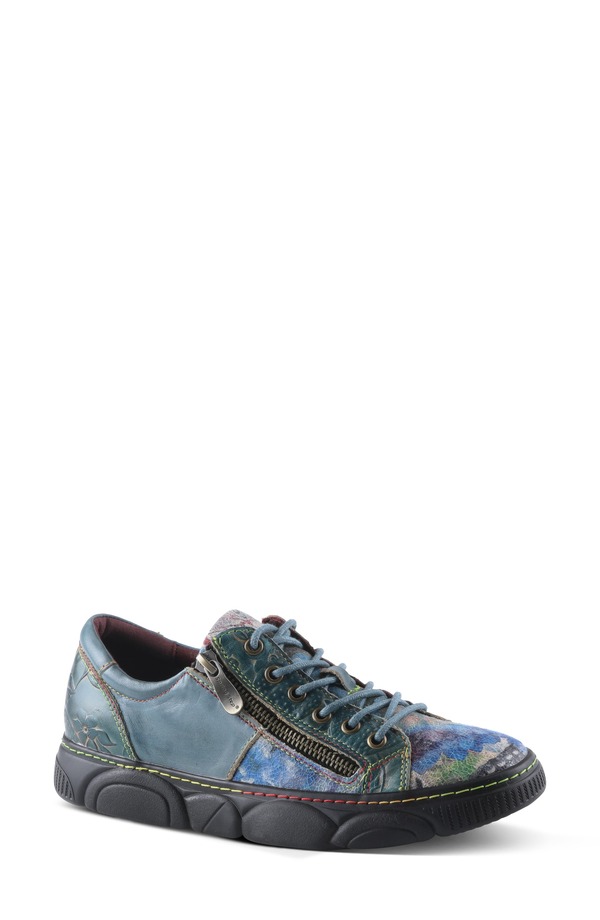 弾機足つき レディース シューズ スニーカー L\u0027Artiste by Spring Step Danli Sneaker Blue Multi 青味