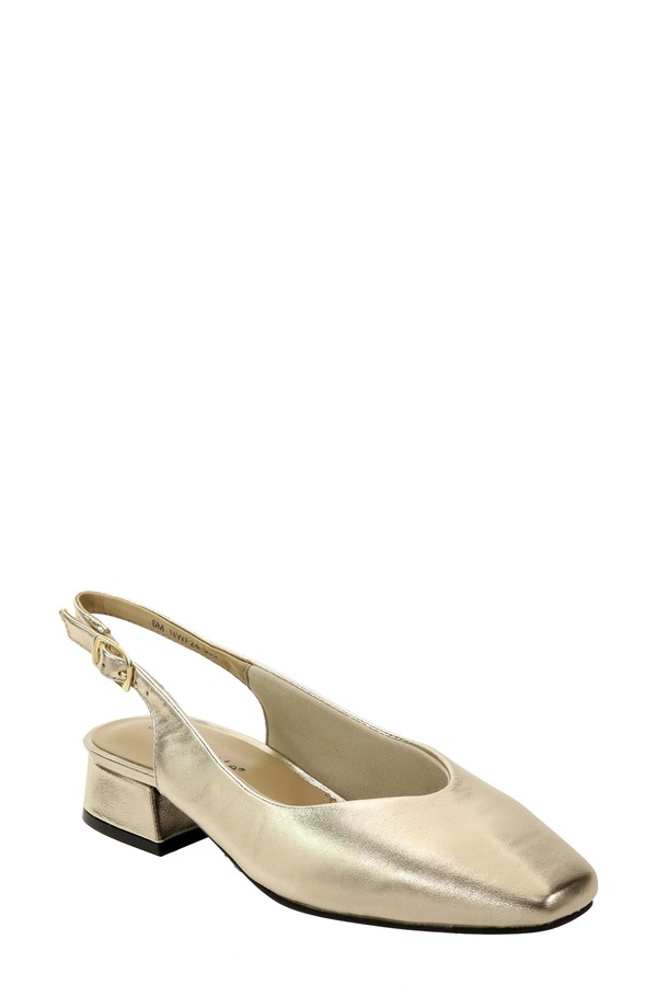 ダイビッドテイト レディース シューズ 踵 David Tate Sugar Slingback Pumplatinum