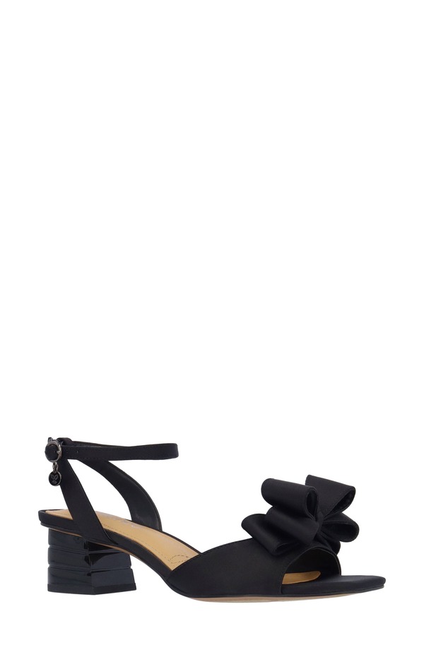 ジェイレニー レディース シューズ ヒール サンダル アンクル J. Rene Novelankle Strap Sandal Black ブラック