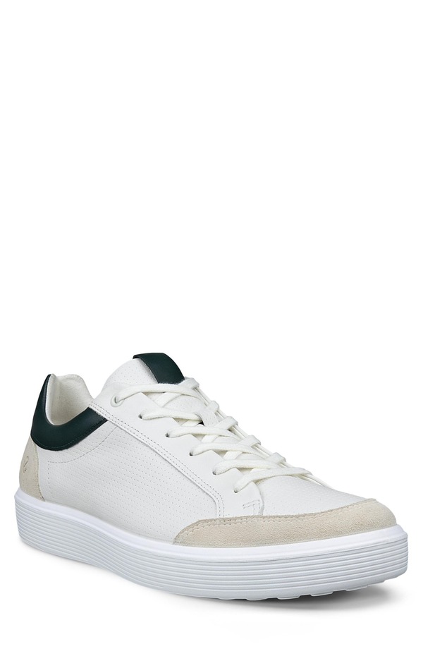 エコー メンズ シューズ スニーカー ECCO Soft 60 Sneaker Ice White/ Sea Tangle ホワイト