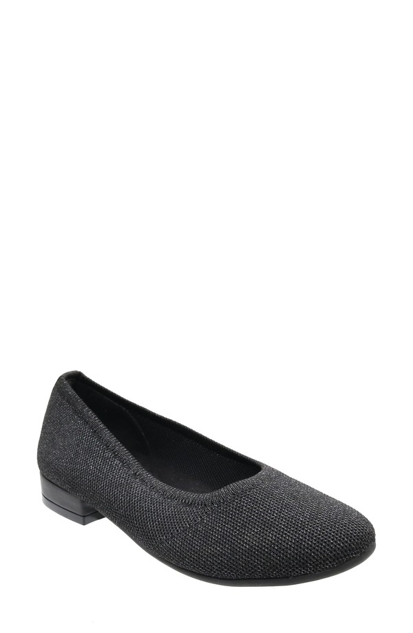 ダイビッドテイト レディース シューズ パンプス David Tate Runway Ballet Flat Black Metallic ブラック