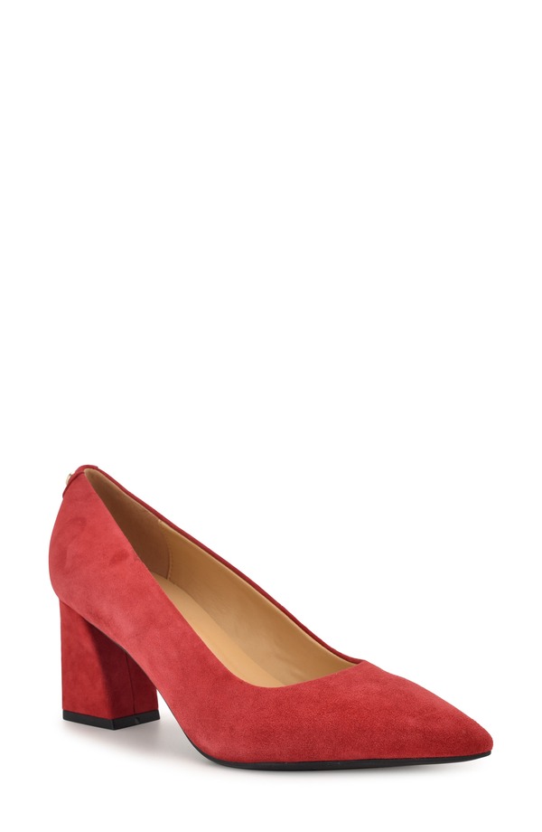 ナインウェスト レディース シューズ 踵 Nine West Kalore 9x9 Pointed Toe Pump Dark Red 赤いこと