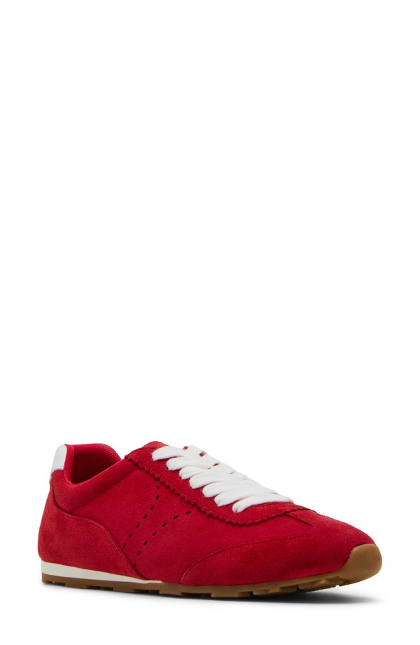 金髪 レディース シューズ スニーカー Blondo Carmen Waterproof Sneakered Suede 赤いこと