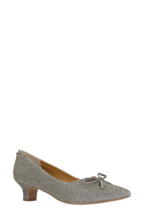 ジェイレニー レディース シューズ 踵 J. Rene Calinda Kitten Heel Pumpewter ピューター