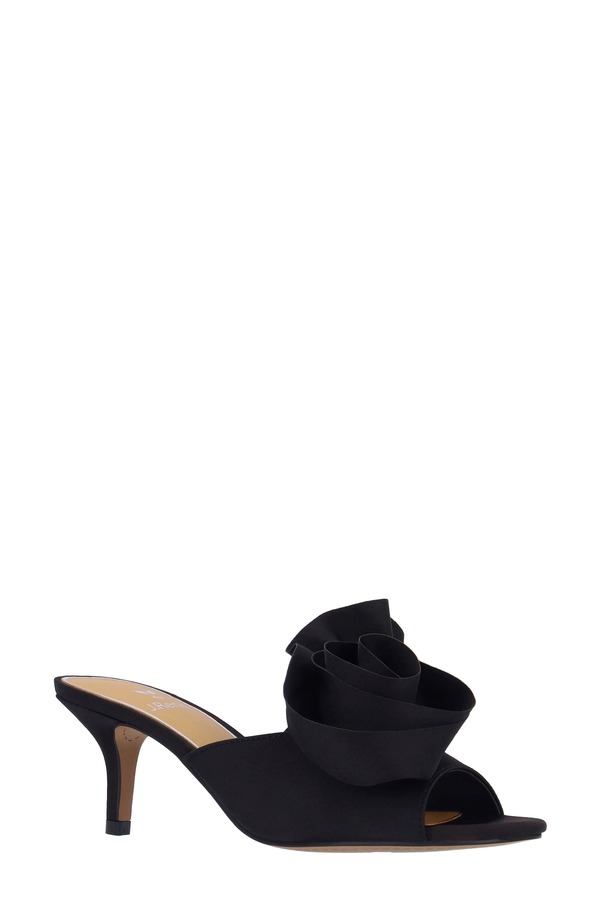 ジェイレニー レディース シューズ 踵 サンダル J. Rene Briston Slide Sandal Black 黒いこと