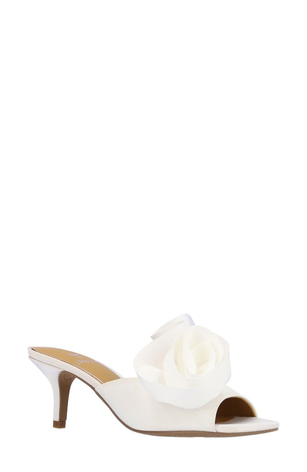 ジェイレニー レディース シューズ 踵 サンダル J. Rene Briston Slide Sandal White 白いこと