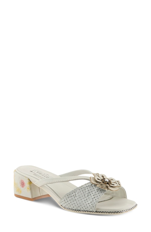発条足取り レディース シューズ 踵 サンダル L\u0027Artiste by Spring Step Europa Sandal Off White Multi 象牙色