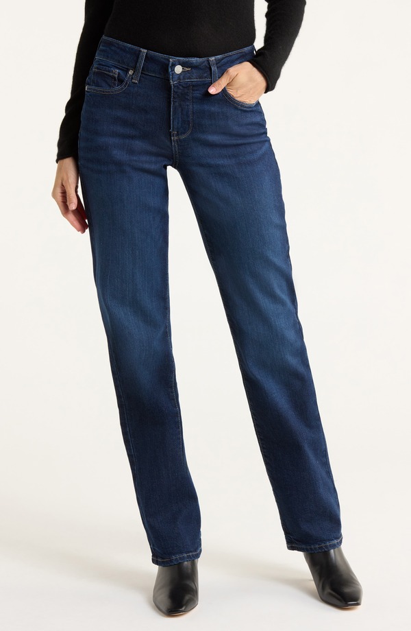 エヌワイディージェイ レディース ボトムス デニムパンツ ストレート ジーンズ NYDJ Marilyn Straight Leg Jeans Indigo Seine インディゴ｜ReVida 店
