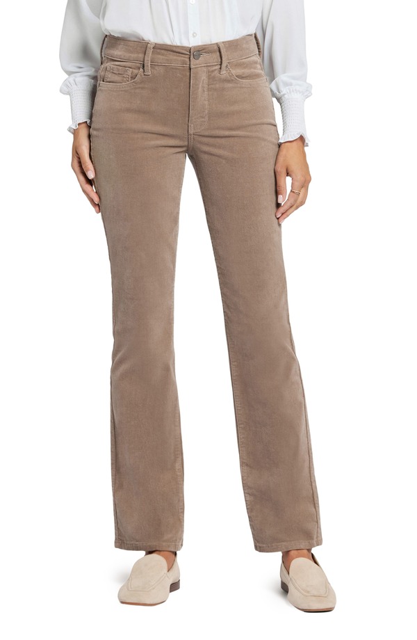 エヌワイディージェイ レディース ボトムス レギンストレート コーデュロイ パンツ NYDJ Marilyn Corduroy Straight Leg Pantsaddlewood