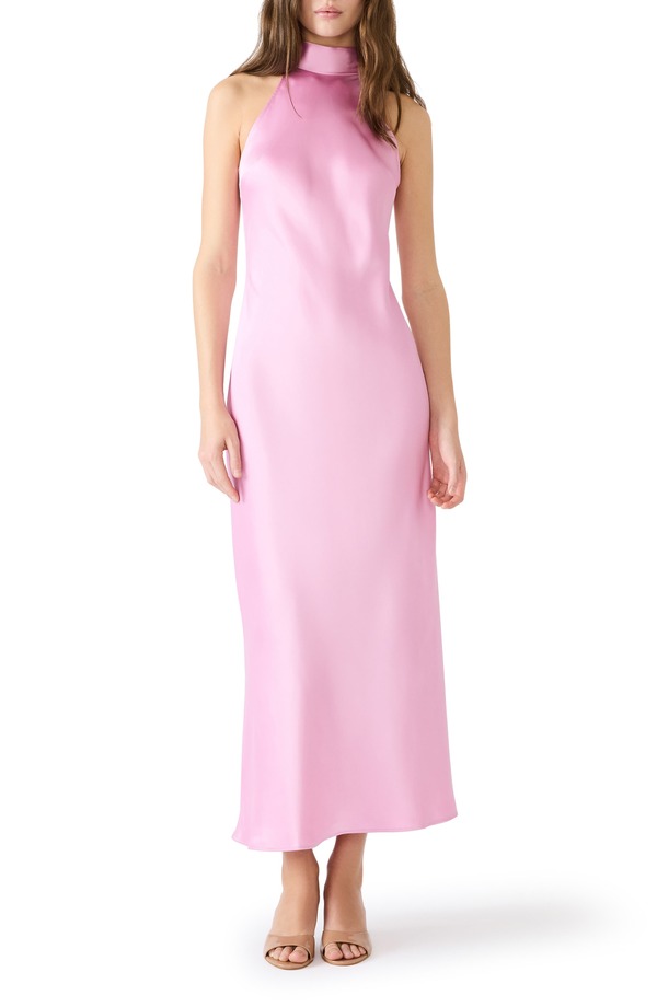 スティーブ マデン レディース トップス ワンピース サテン マキシ Steve Madden Lara Satin Bias Cut Maxi Dress Pastelilac ライラック