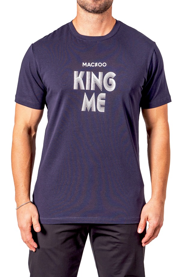 マセオ メンズ トップス Tシャツ グラフィック Maceoo King Me Graphic T-Shirt Blue ブルー