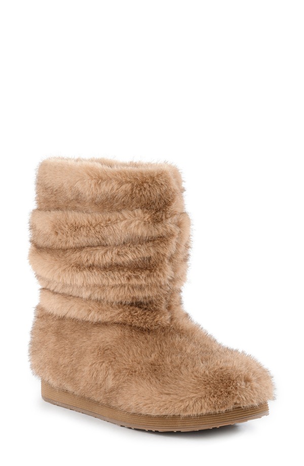 BC フットウェア レディース シューズ ブーツ・レインブーツ BC Footwear Teddy Faux Fur Bootie Tan タン｜ReVida 店