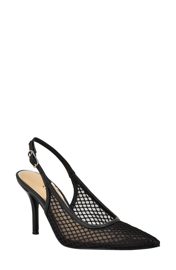 ゲス レディース シューズ ヒール GUESS Pandy Slingback Pointed Toe Pump Black ブラック|ReVida 店