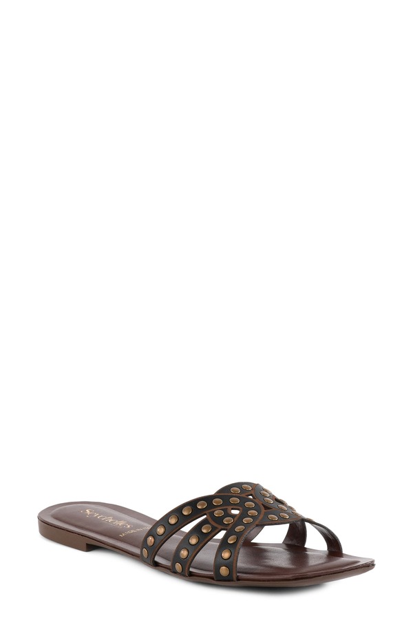 セイシェルズ レディース シューズ サンダル Seychelles Treasure Studded Slide Sandal Black ブラック