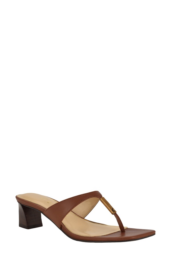 ゲス レディース シューズ ヒール GUESS Yaiza Flip Flop Medium Brown ブラウン|ReVida 店