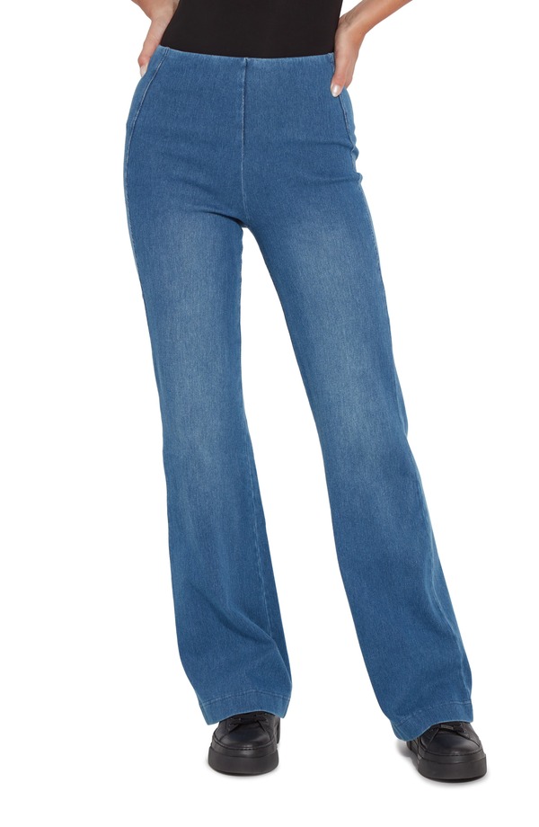 リジー レディース ボトムス デニムパンツ ワイドレッグ 'Lyssentials Wide Leg Denim Trousers Midwash デニム|ReVida 店