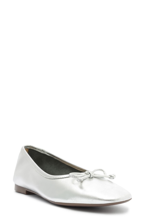 シュッツ レディース シューズ パンプス Schutz Arissa Square Toe Ballet Flat Prata｜ReVida 店