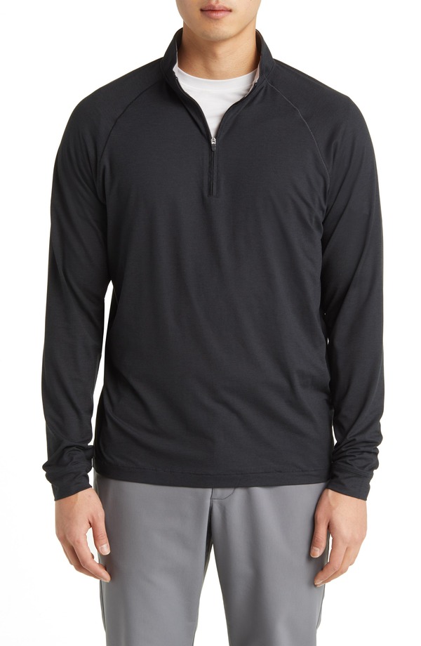 ジョニー オー メンズ アウター パーカー・スウェット ハーフジップ johnnie-O Freeborne PREP-FORMANCE Quarter Zipullover Black ブラック 26,134円