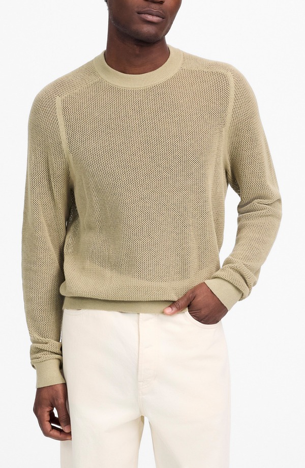 メイドウェル メンズ アウター パーカー・スウェット クルーネック メッシュ セーター ニット Madewell Mesh Knit Crewneck Sweater Light Cargo 26,850円