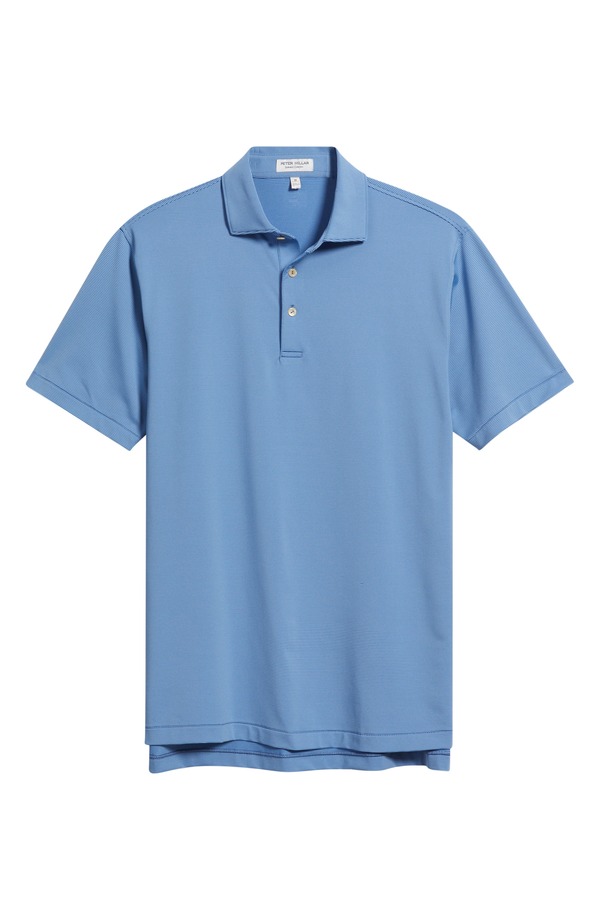 ピーター・ミラー メンズ トップス ポロシャツ Peter Millar Jubilee Striperformance Golf Polo Windsor Blue / Bluebird ブルー