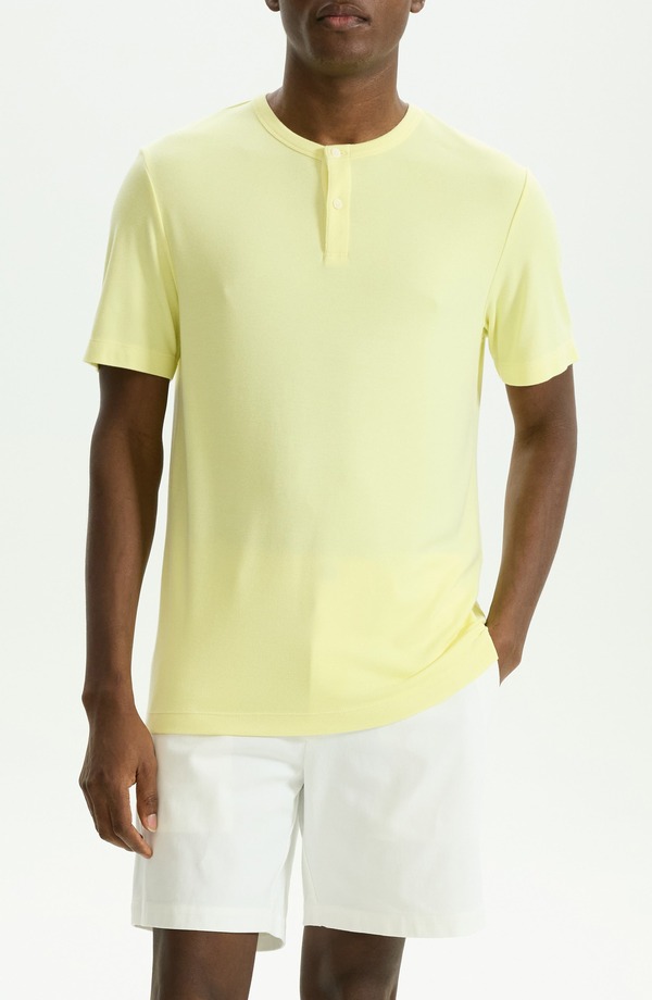 セオリー メンズ トップス Tシャツ Theory Gaskell Solid Henley Citrus