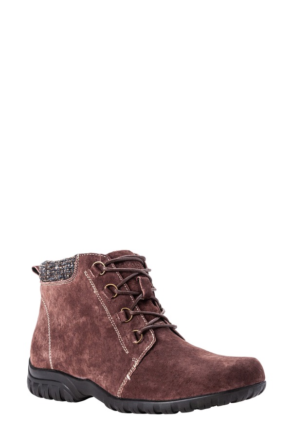 プロプト レディース シューズ ブーツ・レインブーツ Propt Delaney Wateresistant Bootie Brown 赤銅色