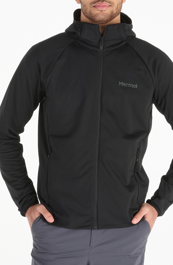 モルモット メンズ アウター パーカー・スウェット Marmot Leconte Full Zip Hoodie Black 黒いこと