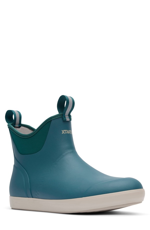 エクストラタフ メンズ シューズ ブーツ・レインブーツ アンクル XTRATUF 6-Inch Ankle Deck Bootransformative Teal ティール｜ReVida 店