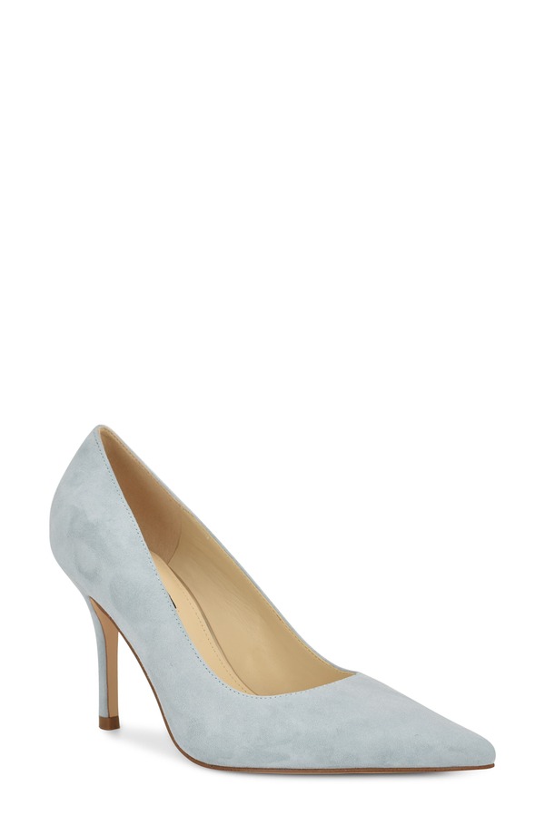 ナインウェスト レディース シューズ 踵 Nine West Gemmha Pointed Toe Pump Light Blue 青み