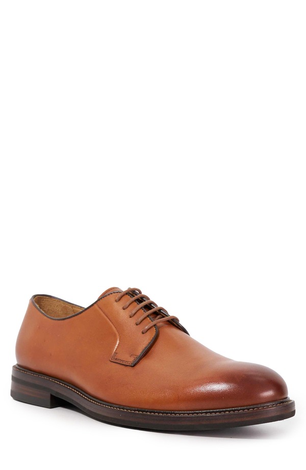 デューンロンドン メンズ シューズ ダービー Dune London Siril Plain Toe Derby Tan タン｜ReVida 店