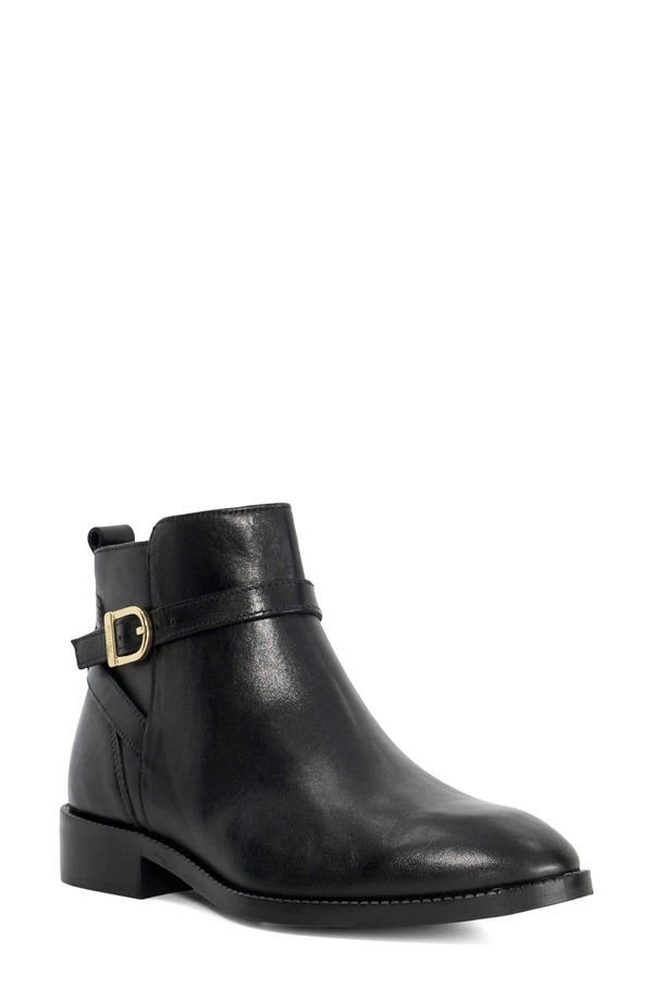 デューンロンドン レディース シューズ ブーツ・レインブーツ Dune London Pemma Buckle Strap Bootie Black 黒いこと