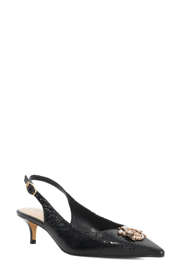 デューンロンドン レディース シューズ 踵 Dune London Context Pointed Toe Slingback Pump Black 黒いこと