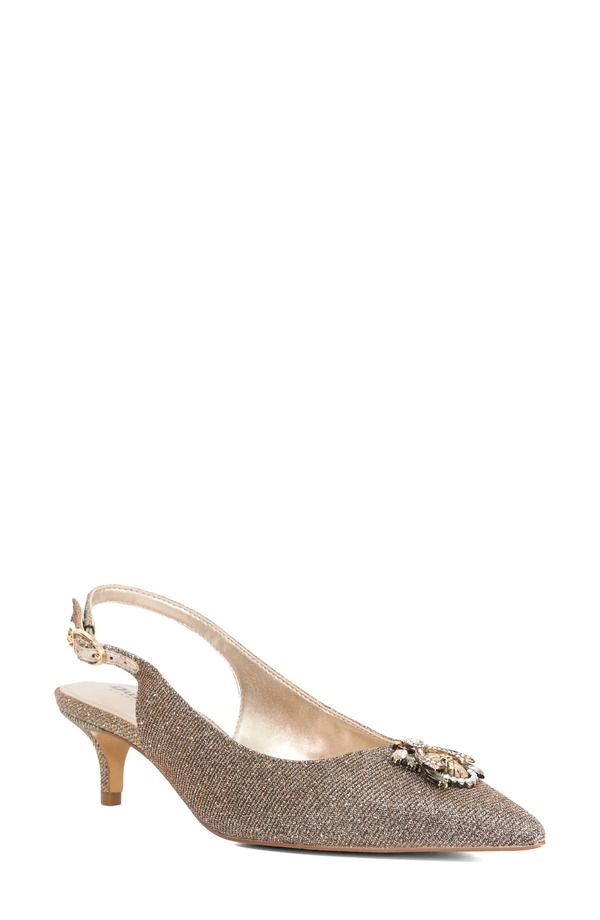 デューンロンドン レディース シューズ 踵 Dune London Context Pointed Toe Slingback Pump Bronze