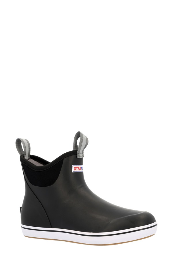 エクストラタフ レディース シューズ ブーツ・レインブーツ アンクル XTRATUF Waterproof Ankle Deck Boot Black 黒いこと